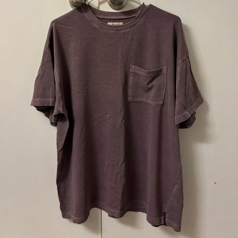 Madewell Garment-Dyed Oversized Pocket Tee